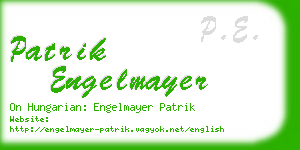 patrik engelmayer business card